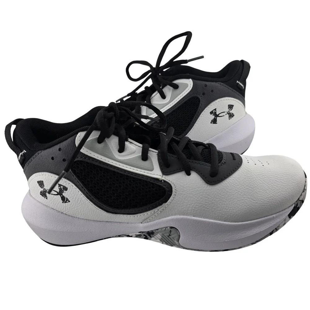 Under‎ Armour White Black Basketball Shoes Youth 7Y UK 6 EUR 40